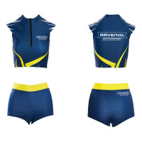 Комплект (топ с коротким рукавом+шорты) для грид-герлз RAVENOL "Tribal" (орнамент)