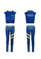 Комплект (топ с коротким рукавом+леггинсы) для грид-герлз RAVENOL "Stripes" (полоски)