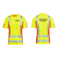 Футболка сигнальная мужская жёлтая флуоресцентная RAVENOL