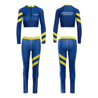 Комплект (топ с длинным рукавом+леггинсы) для грид-герлз RAVENOL "Stripes" (полоски)