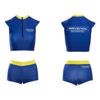 Комплект (топ с коротким рукавом+шорты) для грид-герлз RAVENOL "Stripes" (полоски)